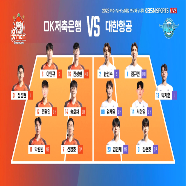[2025 여수NH농협컵] 09월 20일 vs 대한항공 하이라이트 영상